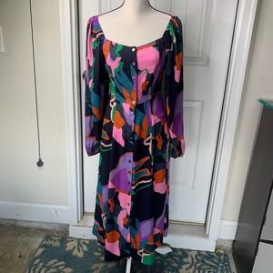 FRNCH floral Jenine woven maxi dress XS spring tuckernuck vacation wedding guest